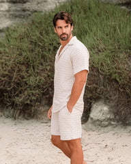 Orb Waffle Short - Sand - Mens