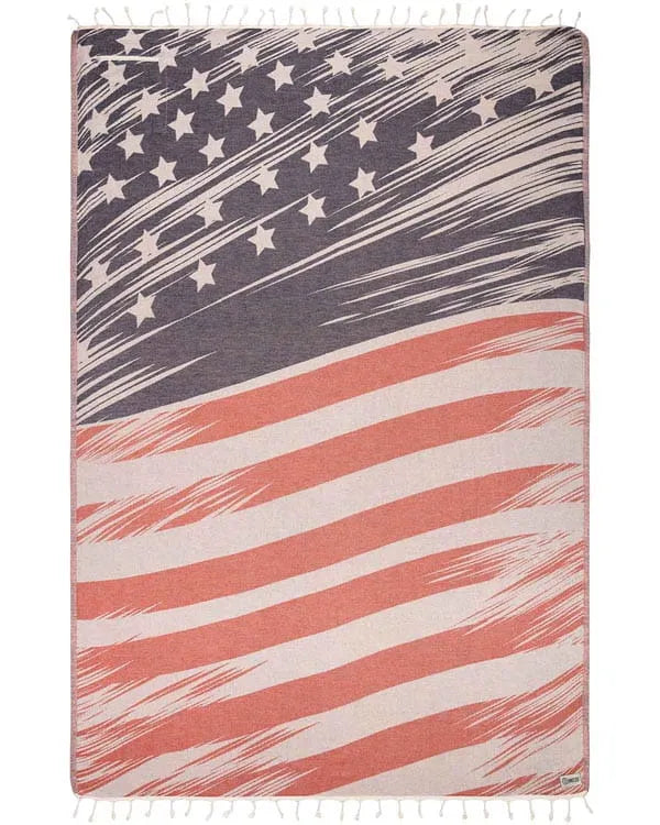 Vintage Flag - With Zipper Pocket